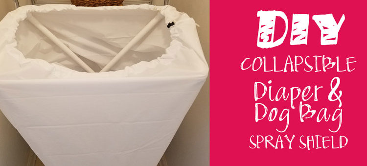 DIY Collapsible Spray Shield for Reusable Cloth Diapers & Dog Waste Bags